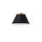 Nuvo Dover 2-Light Small Flush Mount - Black with Vintage Brass 60/7417 - alternate 6